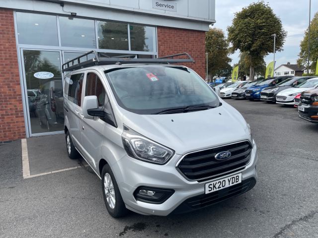 2020 (20) Ford Transit Custom 2.0 300 EcoBlue Limited Crew Van Double Cab 5dr Diesel Auto L1 H1 Euro 6 (s/s) (6 Seat) (170 ps)
